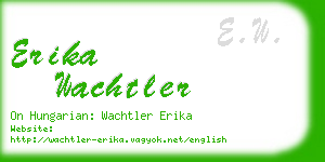 erika wachtler business card